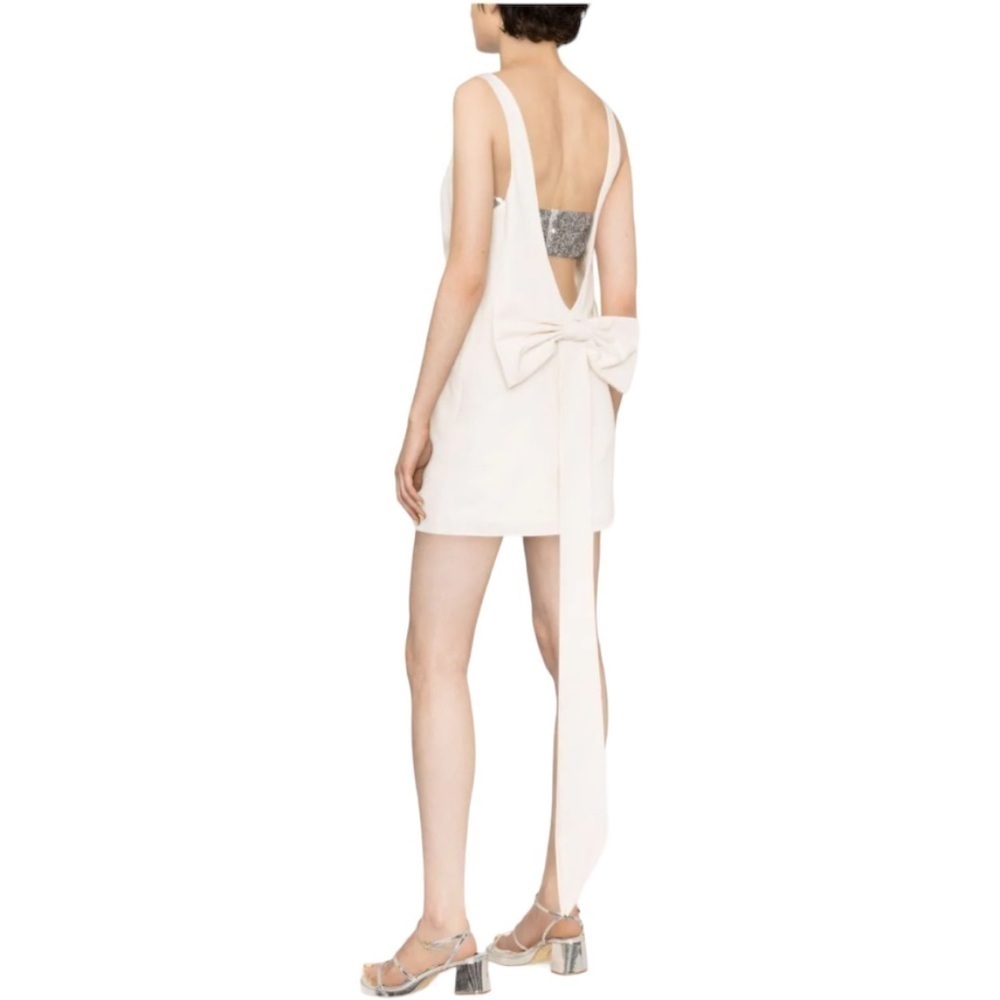 NWT STAUD Irie V-neck mini dress